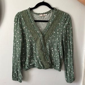 Rayon floral blouse